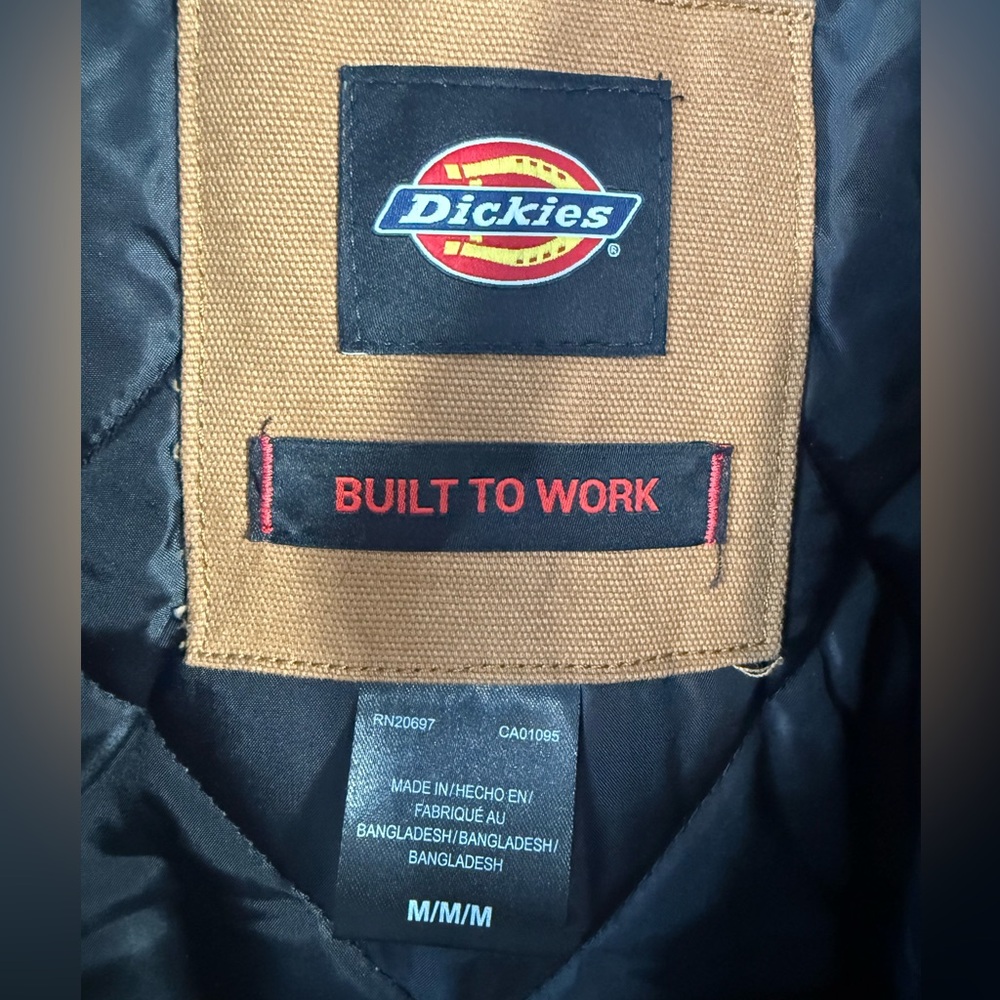 Dickies Men's Brown Hooded Work Jacket - Picture 4 of 4